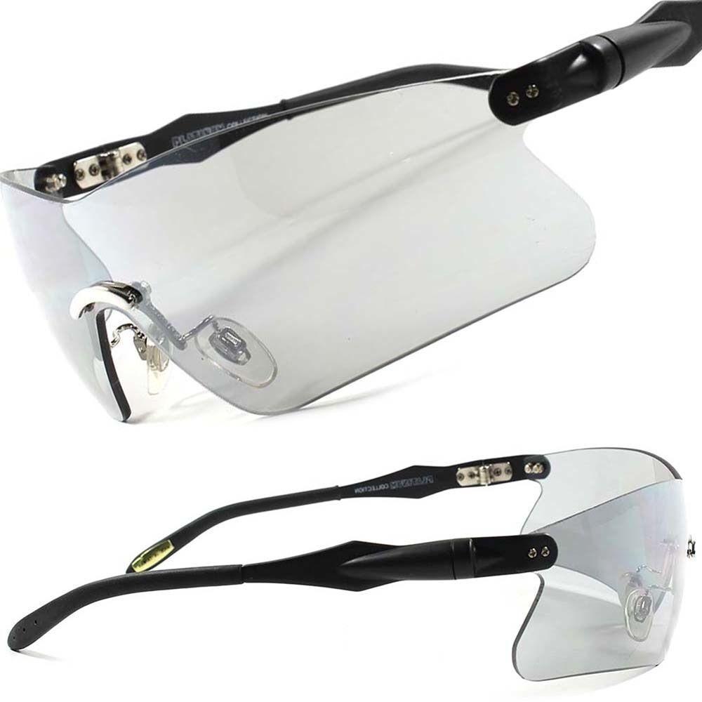 Black Light Tint Motorcycle Riding Biker Golf Wrap Extreme Cool Sport Sunglasses